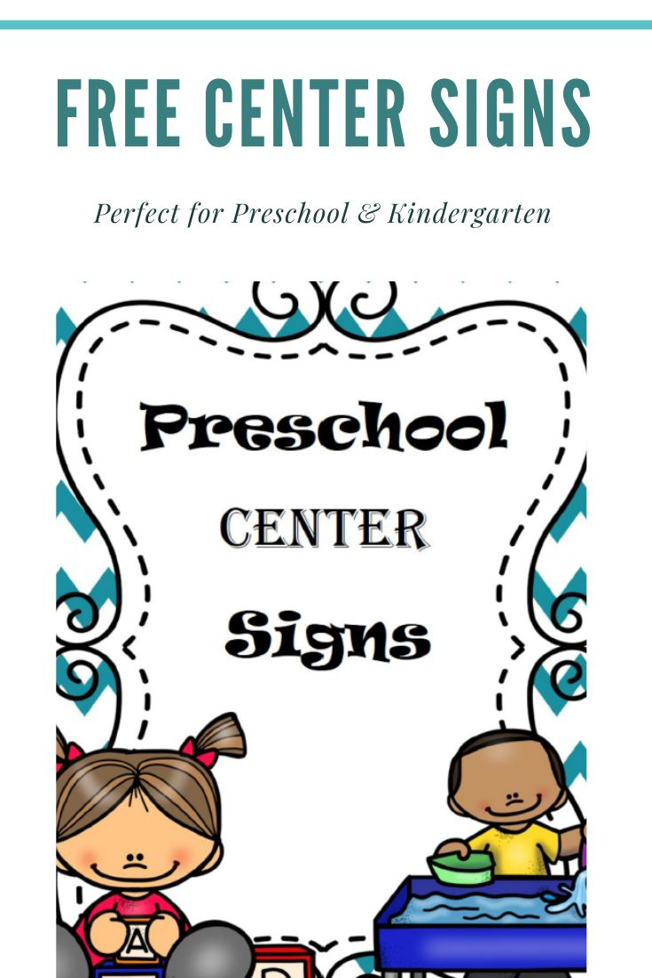 Free Printable Center Signs regarding Free Printable Preschool Center Labels