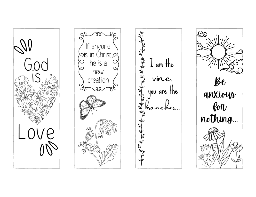 Free Printable Christian Bookmarks - Printable Party Favors inside Free Printable Books Of The Bible Bookmarks Templates