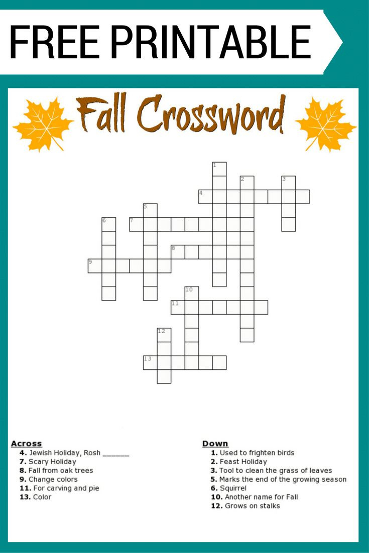 Free Printable Crossword Puzzles For Grade 6 with regard to Free Printable Crossword Puzzles For 6Th Graders