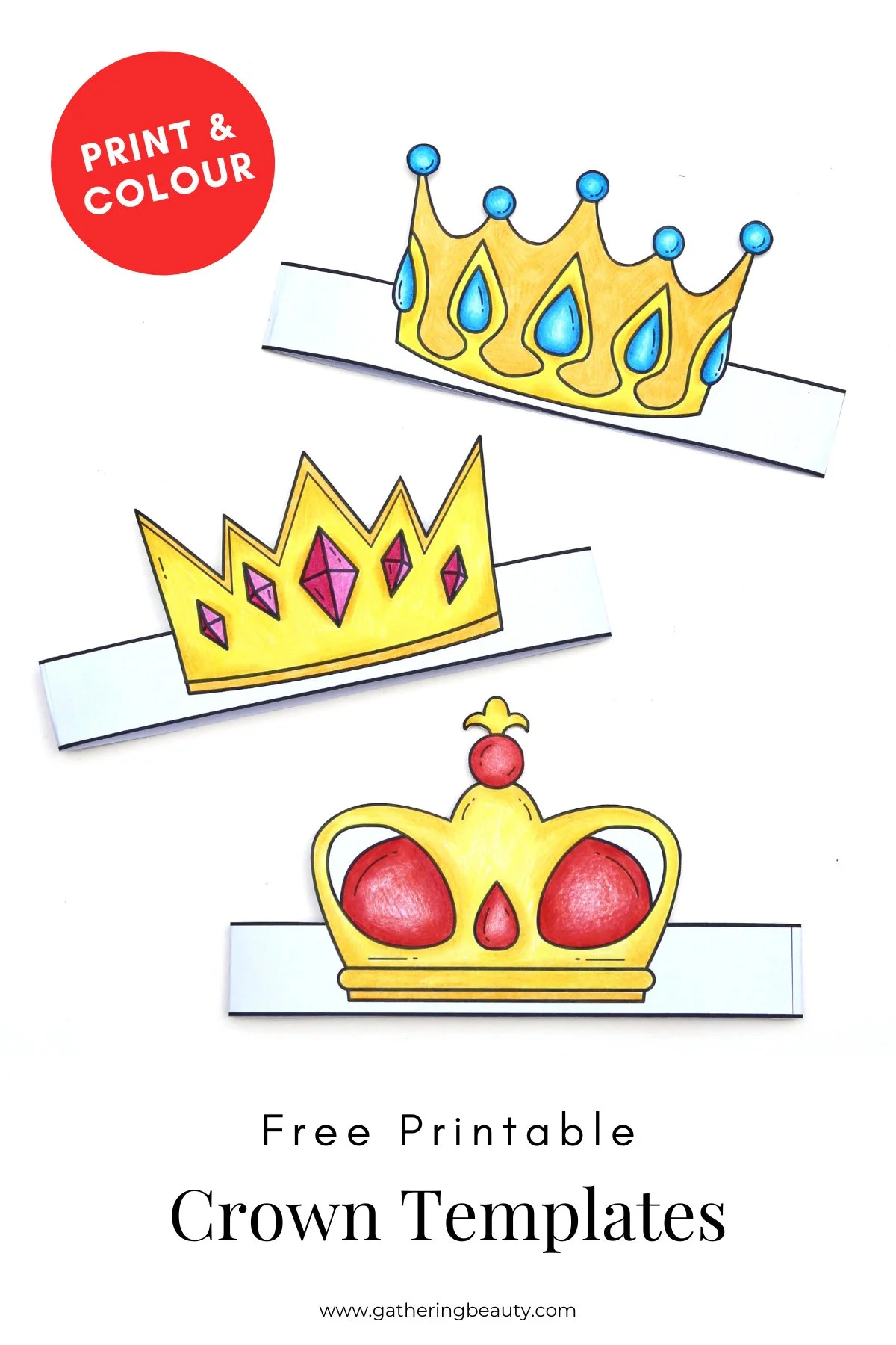 Free Printable Crown Templates — Gathering Beauty pertaining to Free Printable Crown Patterns