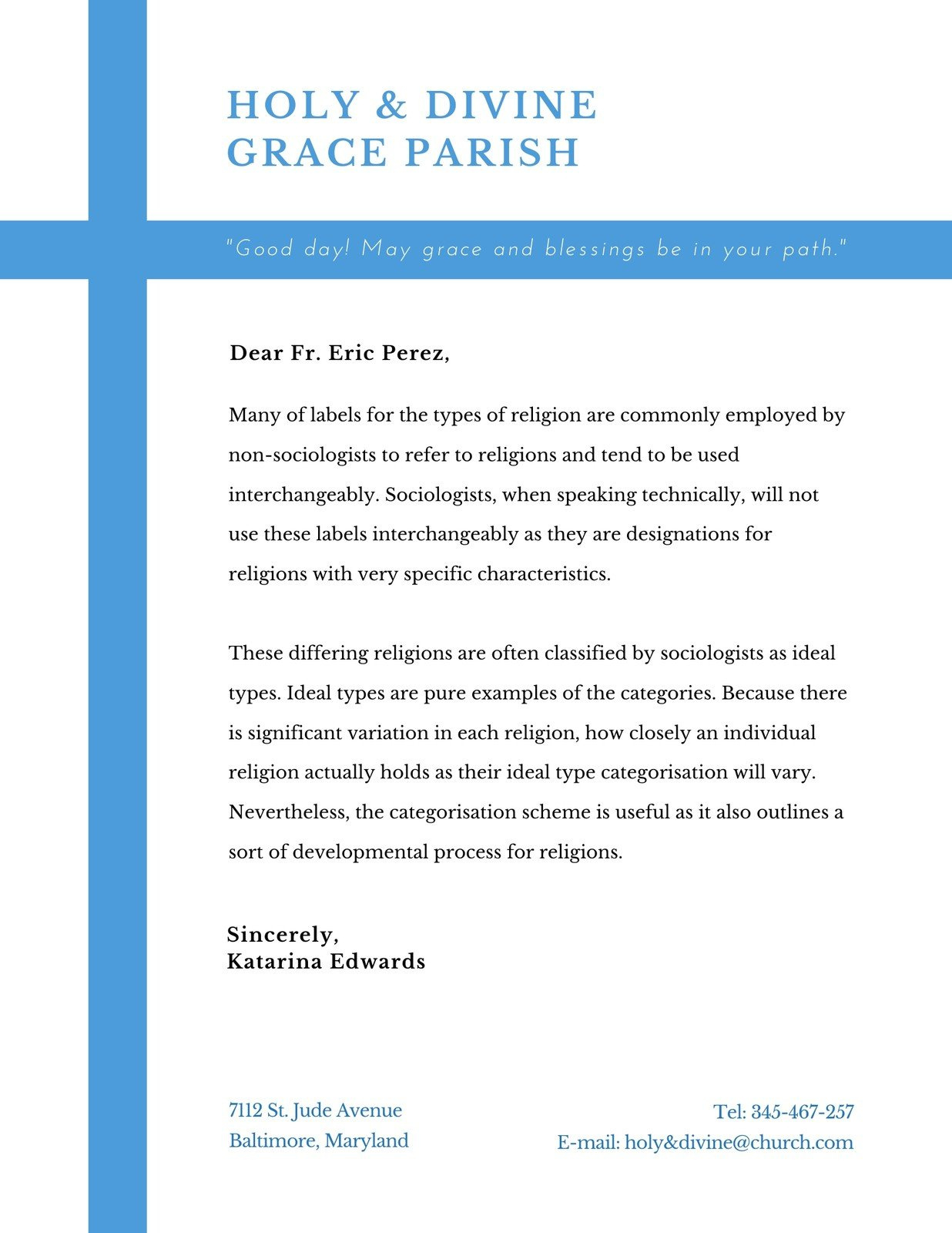 Free, Printable, Customizable Church Letterhead Templates | Canva inside Free Church Letterhead Templates Word