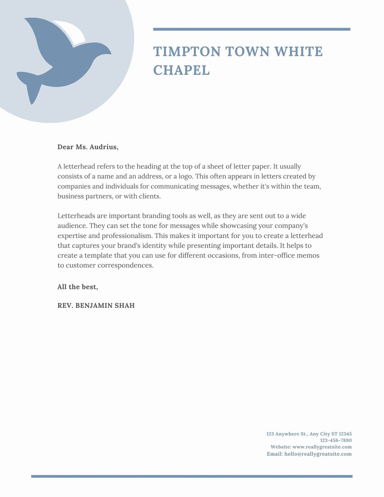 Free, Printable, Customizable Church Letterhead Templates | Canva within Free Church Letterhead Templates Word