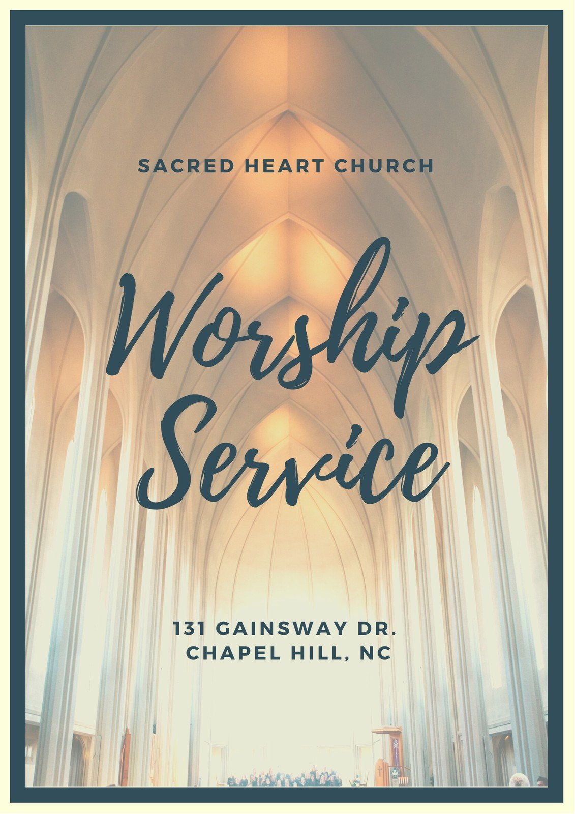 Free, Printable, Customizable Church Program Templates | Canva pertaining to Church Templates Free Download