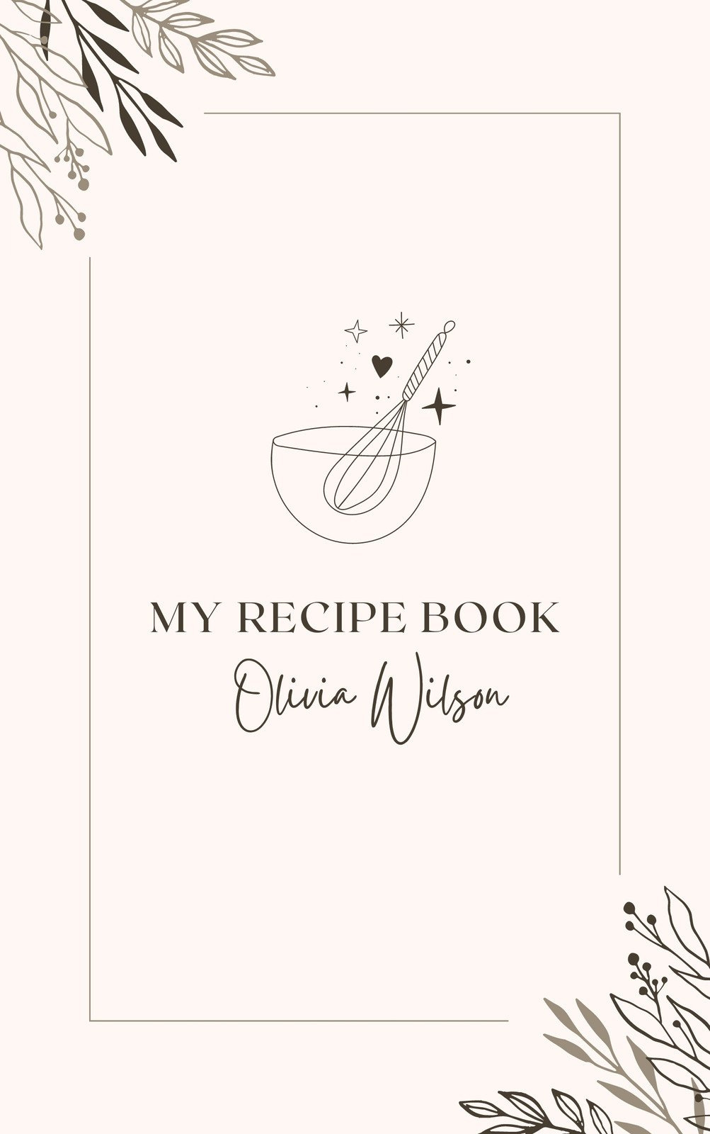 Free, Printable, Customizable Recipe Book Cover Templates | Canva inside Cookbook Covers Printable Free