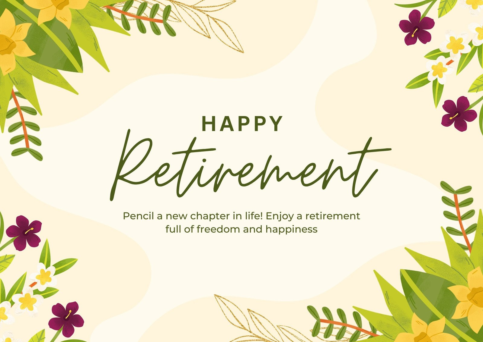 Free Printable, Customizable Retirement Card Templates | Canva regarding Free Printable Happy Retirement Banner