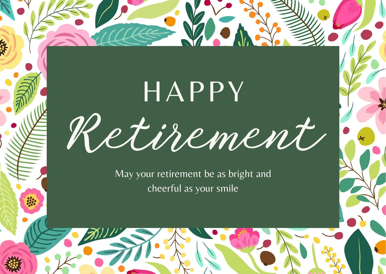 Free Printable, Customizable Retirement Card Templates | Canva regarding Happy Retirement Template Free