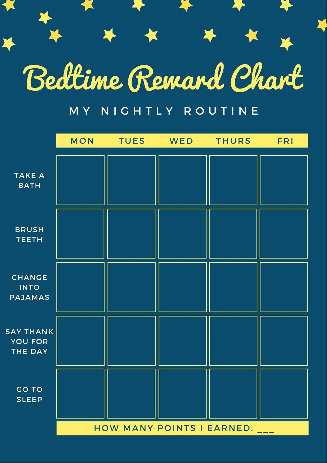 Free Printable, Customizable Reward Chart Poster Templates | Canva intended for Free Printable Behaviour Charts For Home