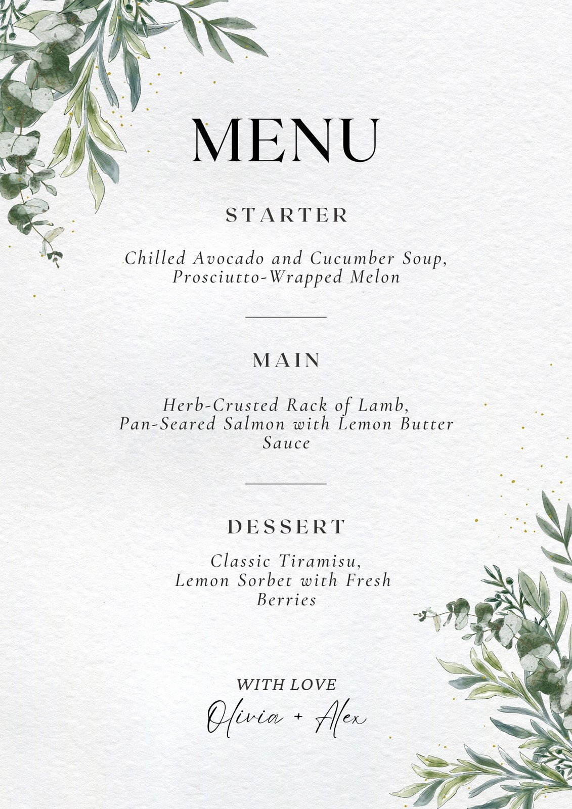 Free Printable, Customizable Wedding Menu Templates | Canva with regard to Wedding Menu Template Free Download