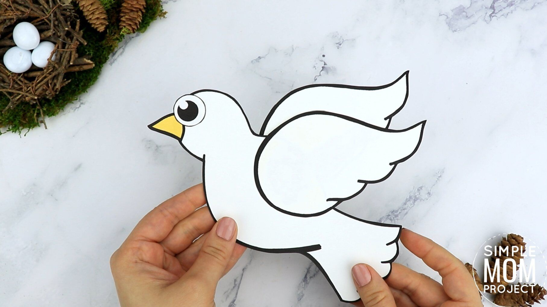 Free Printable Cut And Paste Dove Craft For Kids With Dove pertaining to Free Printable Dove Stencils
