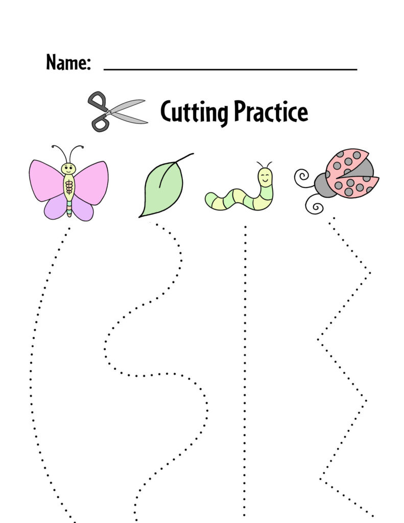 Free Printable Cutting Worksheets For Preschoolers ⋆ The Hollydog throughout Free Preschool Cutting Printables