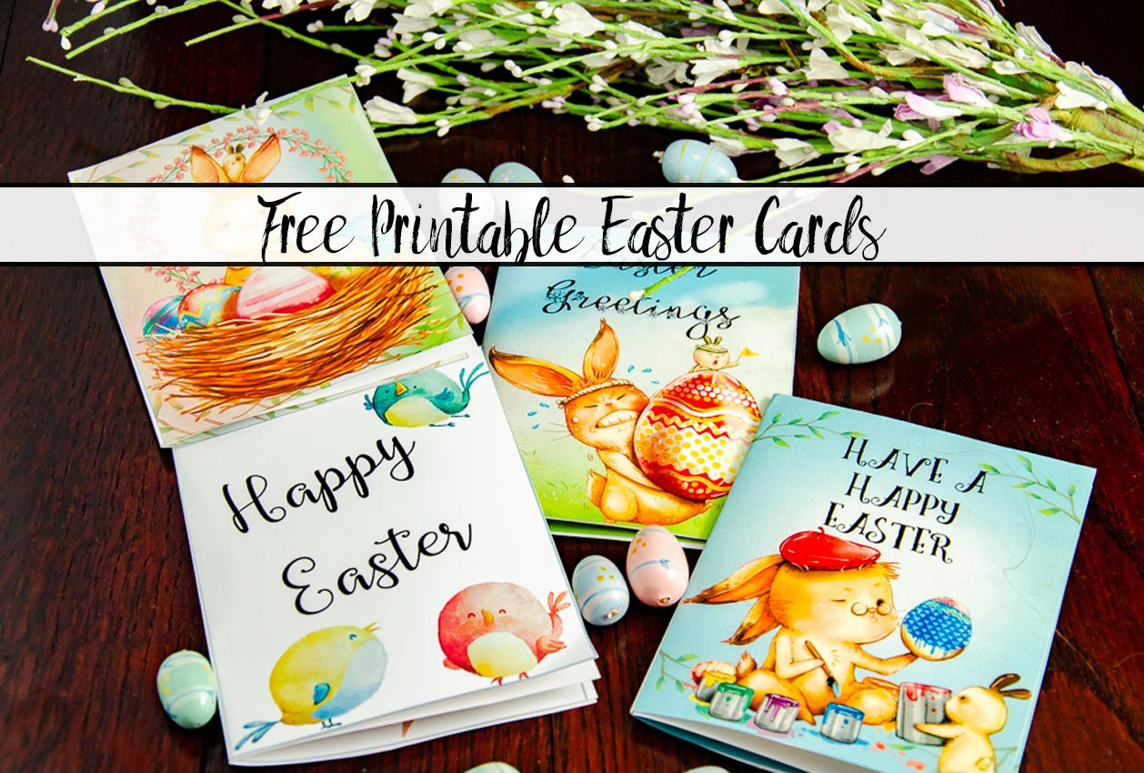 Free Printable Easter Cards: 4 Adorable Designs inside Free Printable Easter Cards For Daughter
