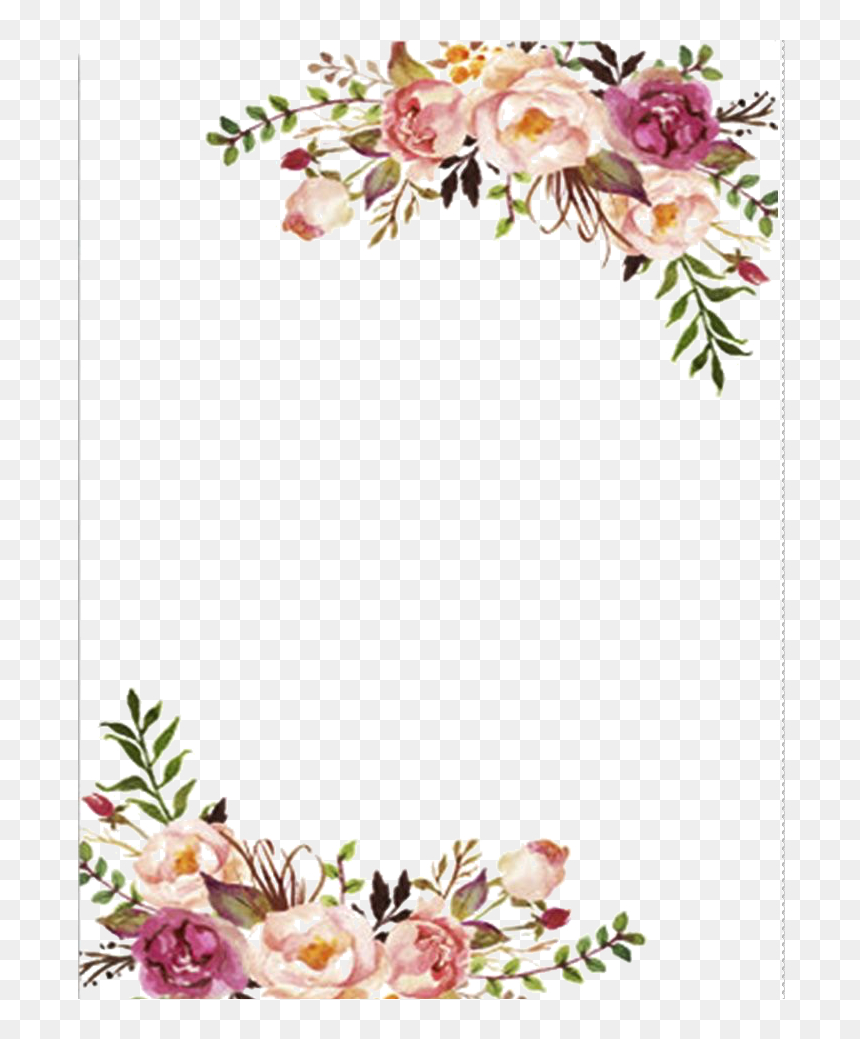 Free Printable Floral Border, Hd Png Download - Vhv for Free Printable Rose Borders