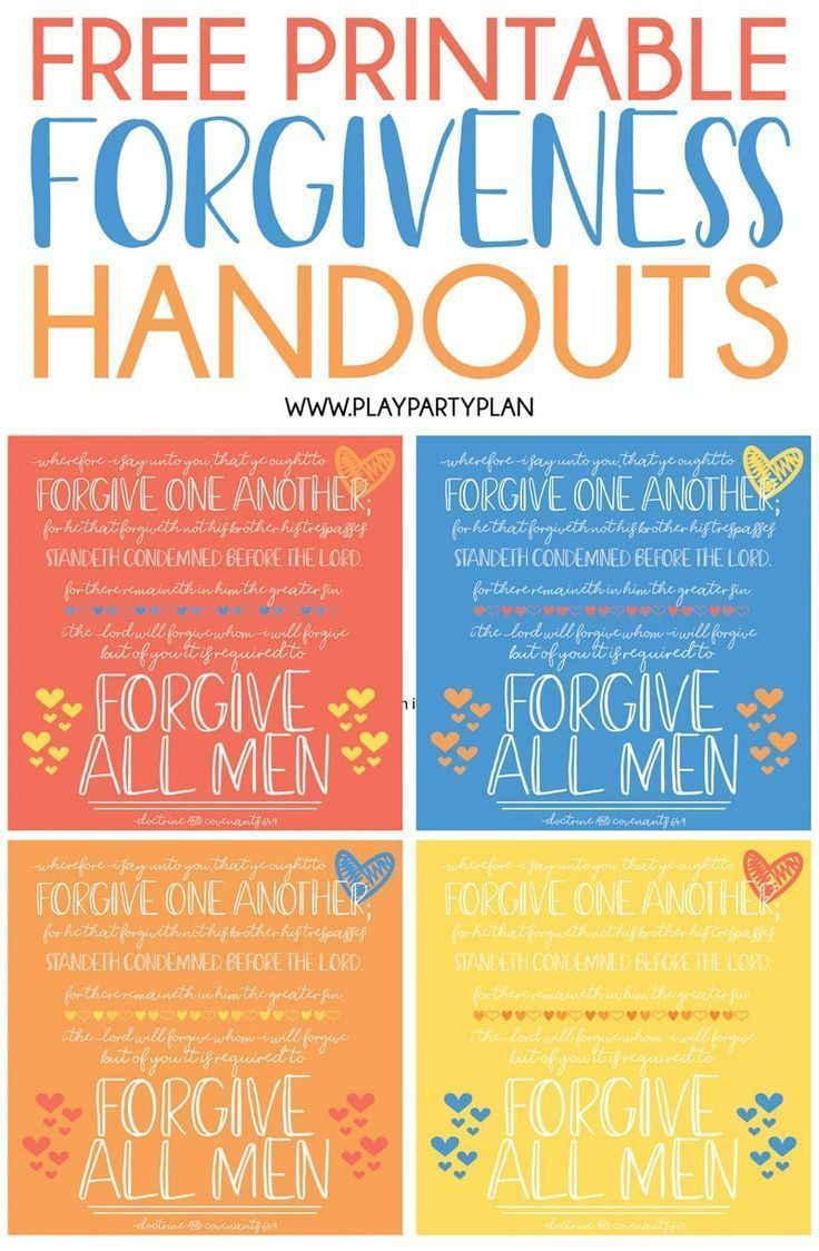 Free Printable Forgiveness Handouts &amp;amp; Forgiveness Quotes throughout Free Printable Bible Study On Forgiveness