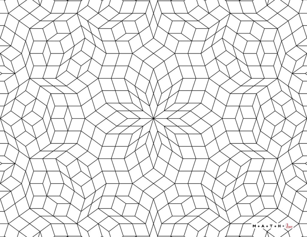 Free Printable Geometric Coloring Pages (Pdf) inside Free Printable Geometric Patterns