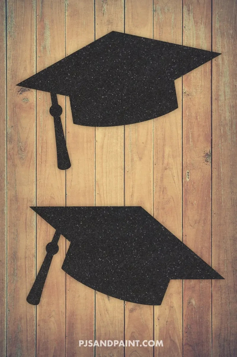 Free Printable Graduation Cap Template - 2 Sizes - Pjs And Paint in Graduation Cap Template Free Download