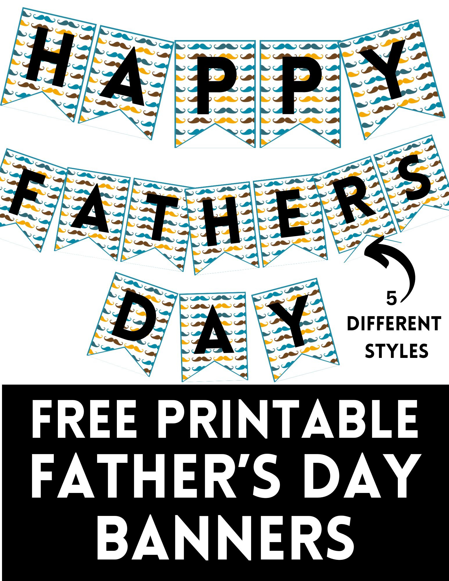 Free Printable Happy Father&amp;#039;S Day Banners - inside Free Printable Fathers Day Banners