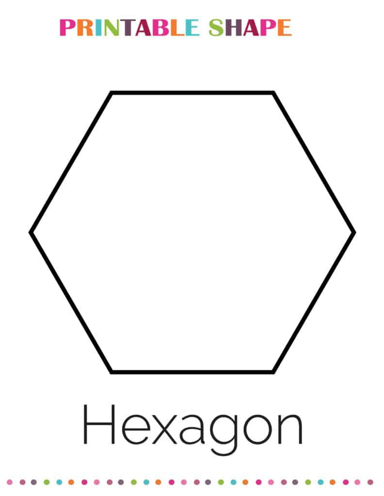 Free Printable Hexagon Shape for Free Printable Hexagon Shapes