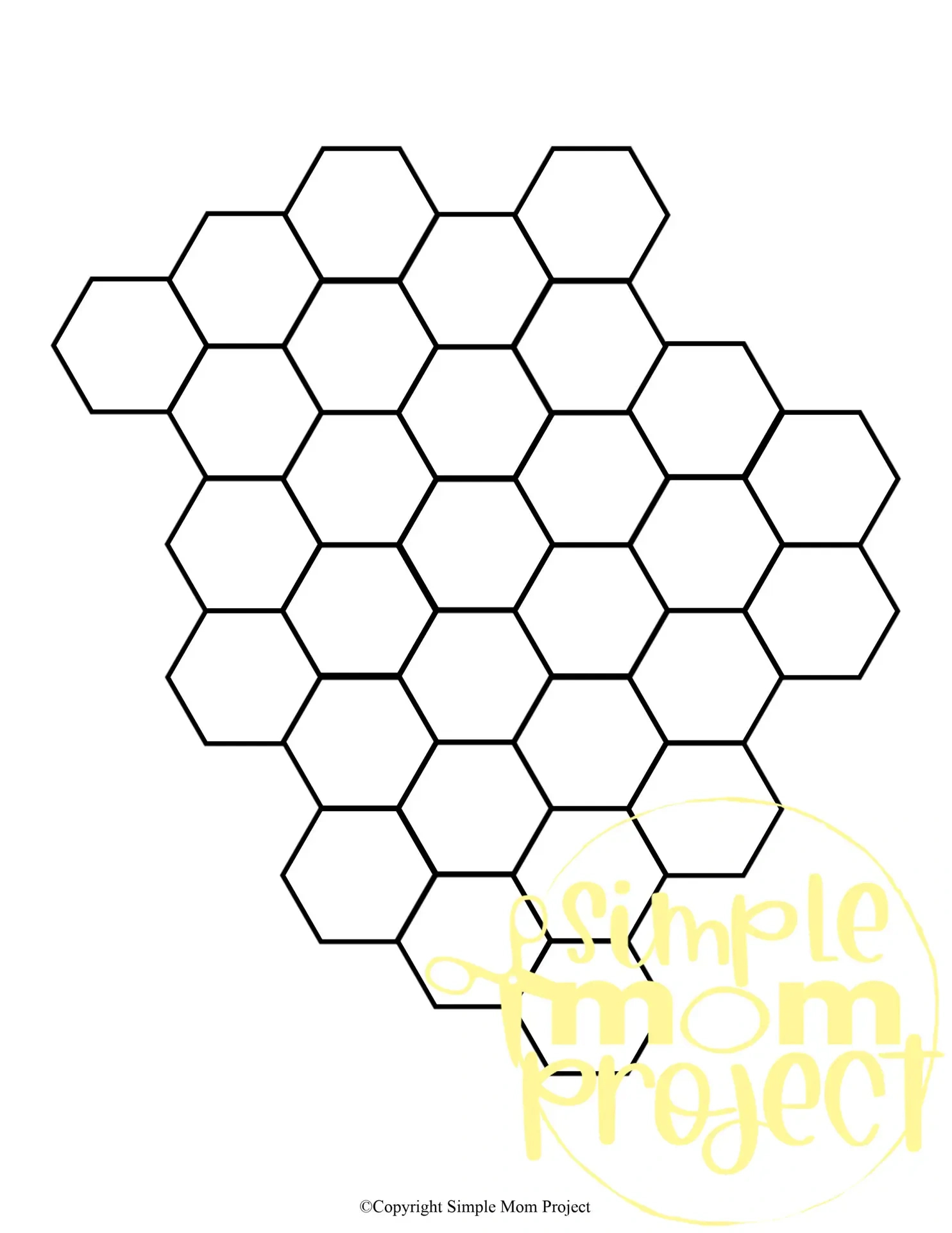 Free Printable Honeycomb Template And Pattern – Simple Mom Project throughout Free Printable Honeycomb Pattern