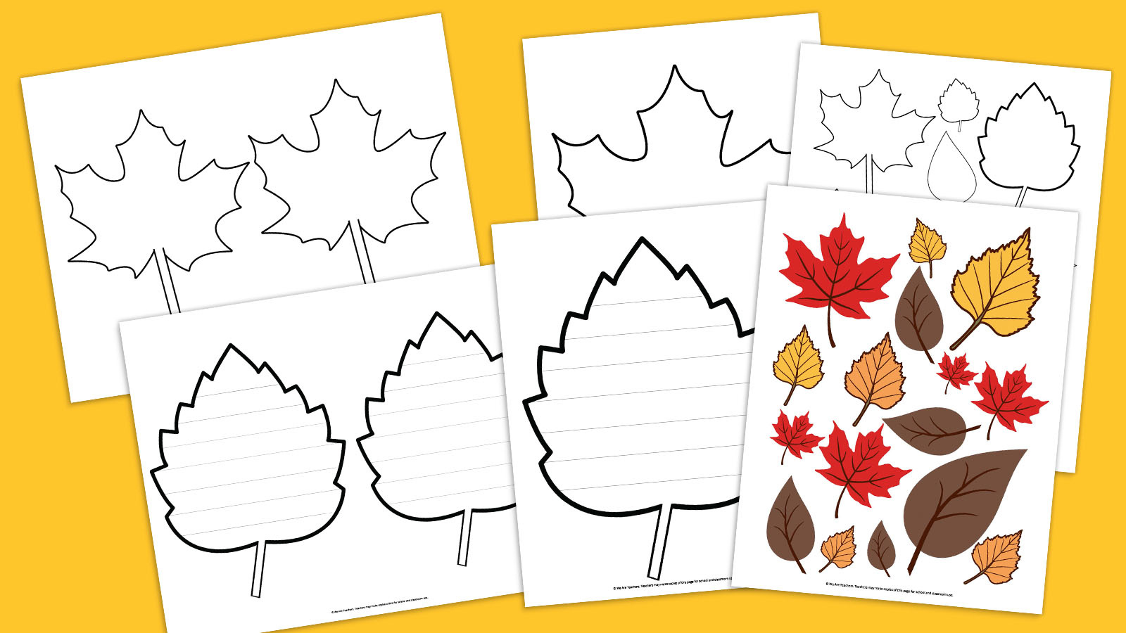 Free Printable Leaf Template Bundle For Fall with regard to Free Printable Pictures Of Leaves