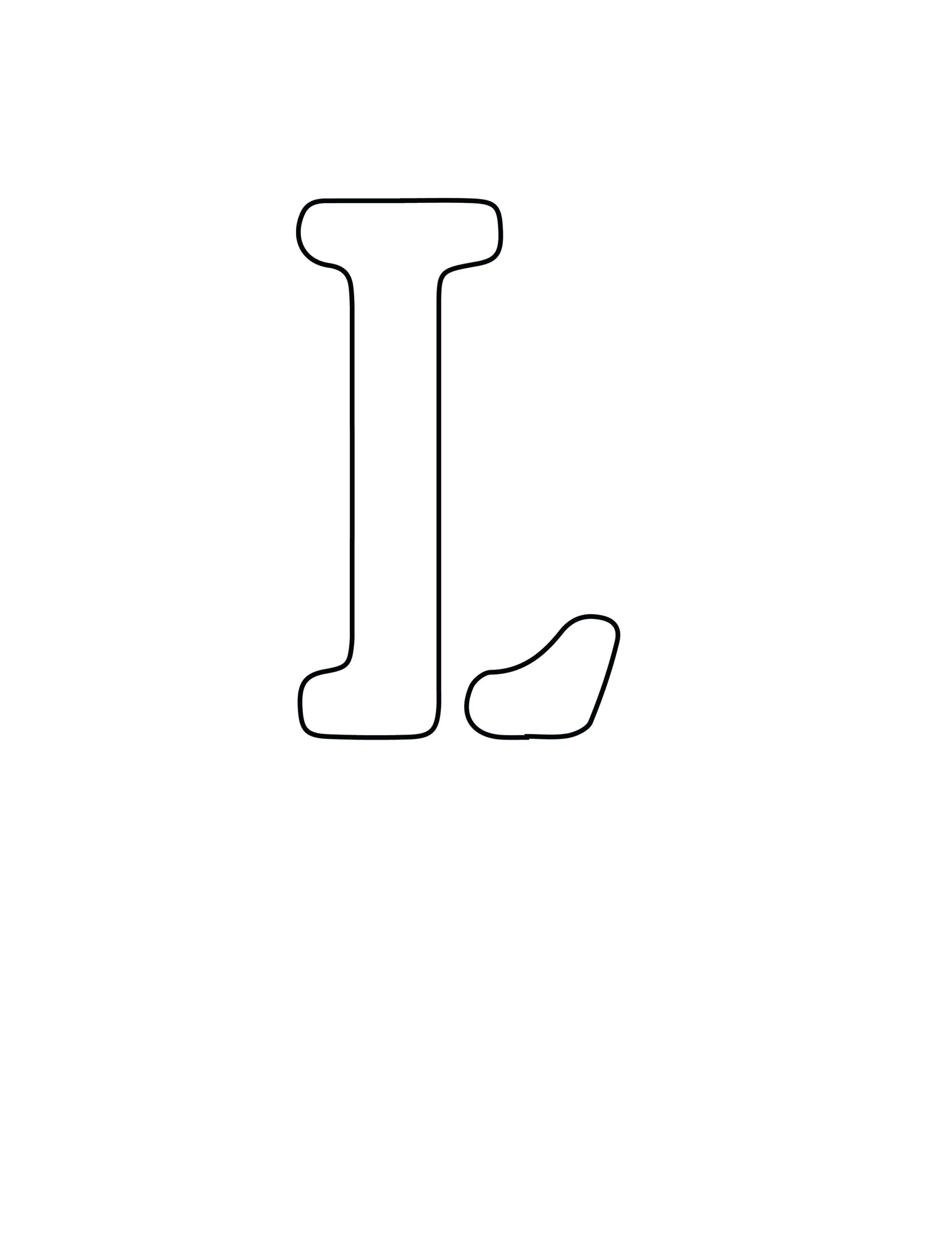 Free Printable Letter Stencils: Letter L Stencil throughout Free Printable Letter L Stencil