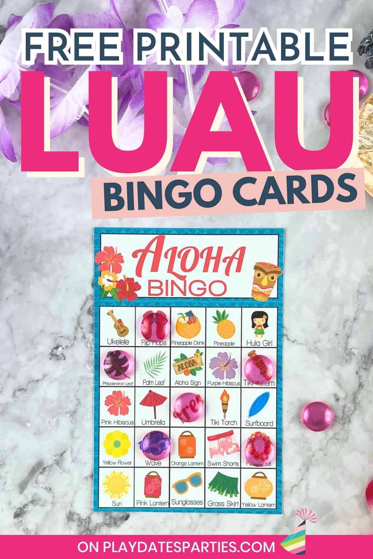 Free Printable Luau Bingo Cards throughout Free Printable Hawaiian Bingo Cards