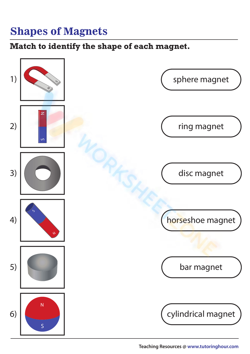 Free Printable Magnetism Worksheet Collection For Teaching for Free Magnet Printables