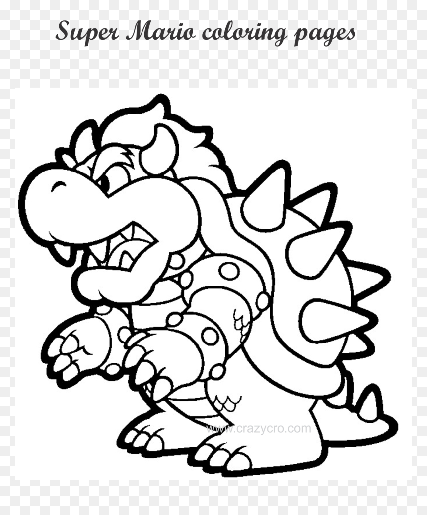 Free Printable Mario Coloring Page, Hd Png Download - Vhv intended for Super Mario Stencils Free Printables