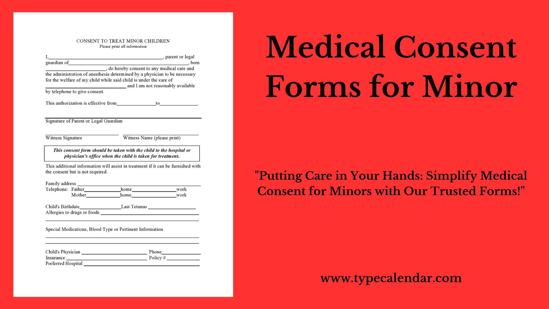 Free Printable Medical Consent Form Templates [Pdf] Minor regarding Free Printable Medical Consent Form For Grandparents