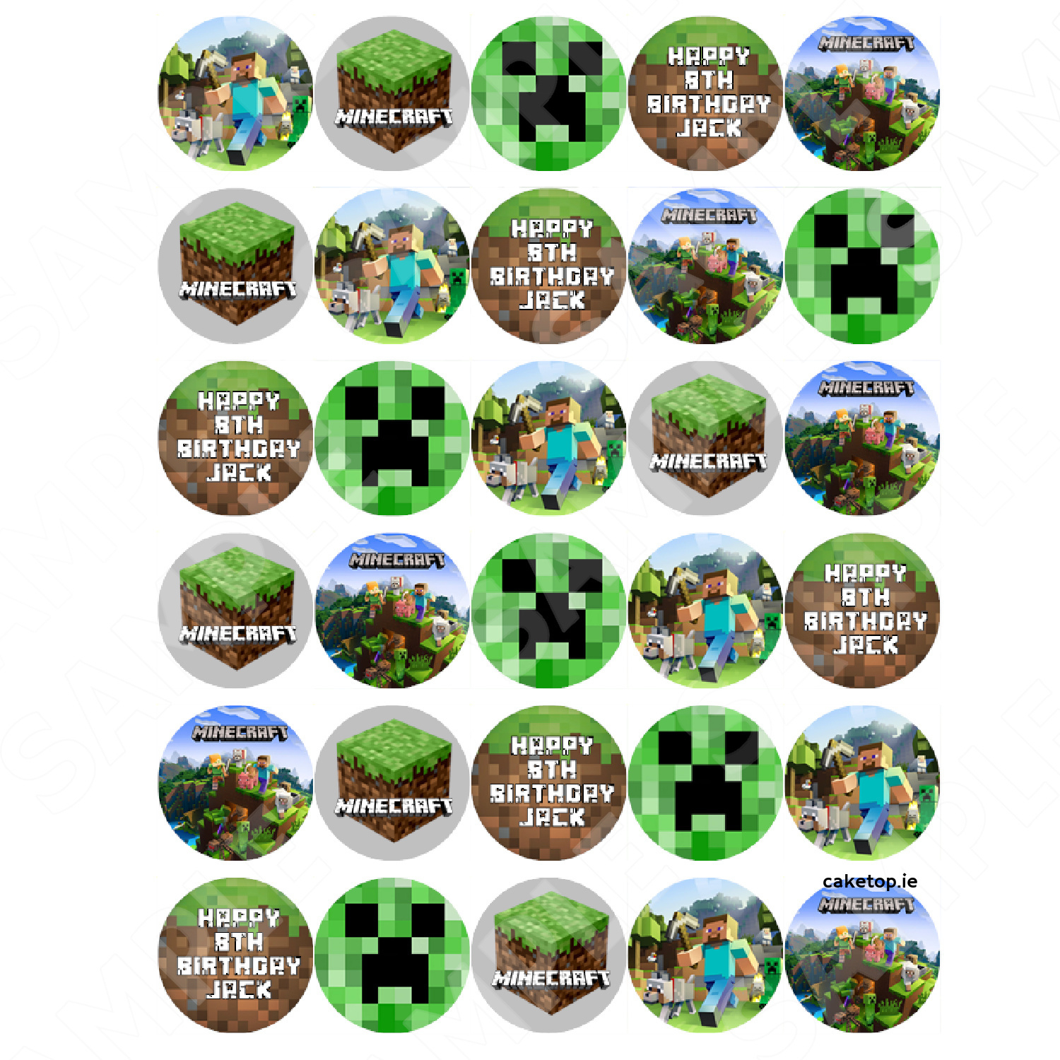 Free Printable Minecraft Minecraft Cupcake Liners Minecraft for Free Printable Minecraft Cupcake Toppers