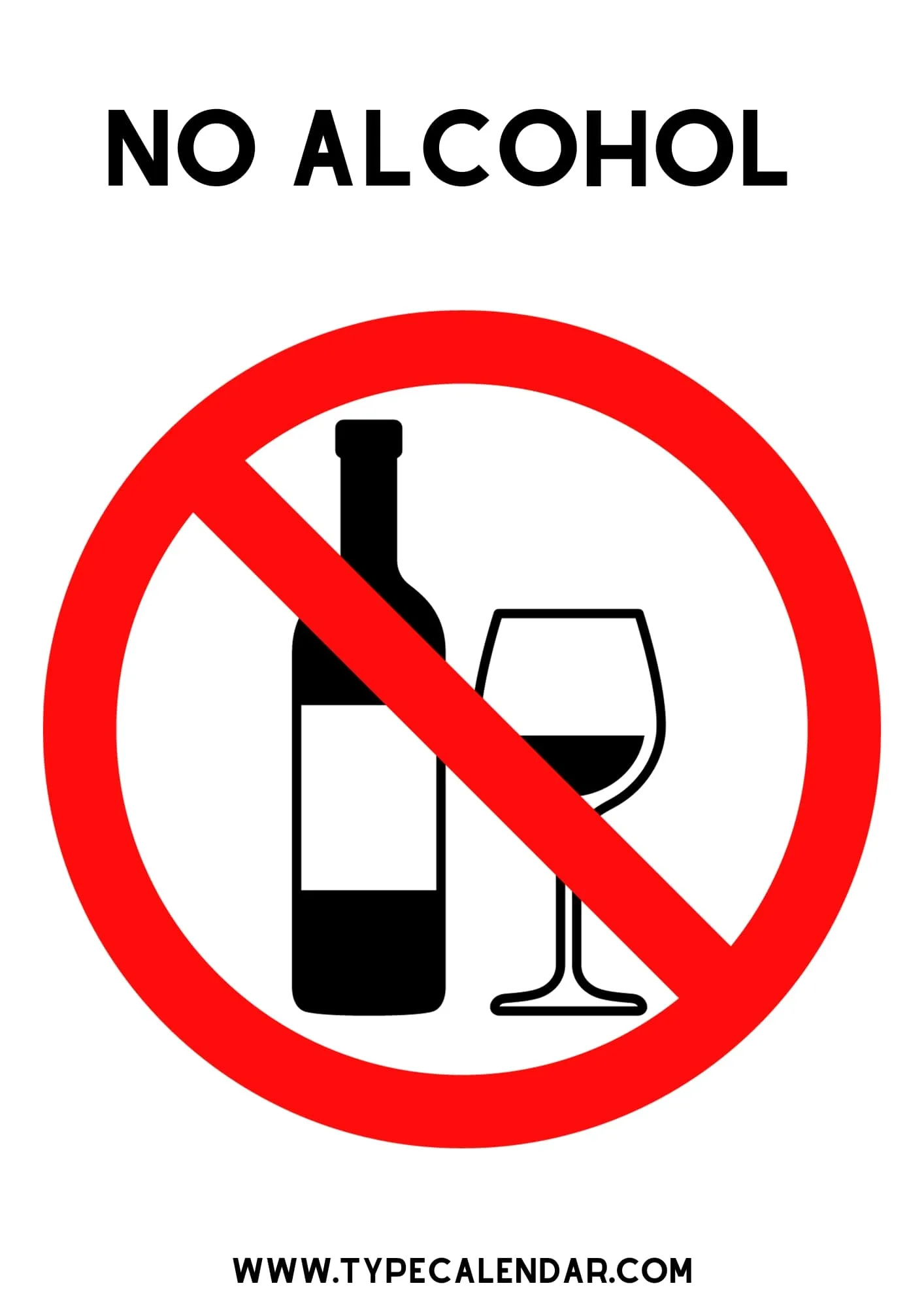 Free Printable No Alcohol Sign [Pdf] Drawing, Pictures pertaining to Free Printable No Alcohol Signs