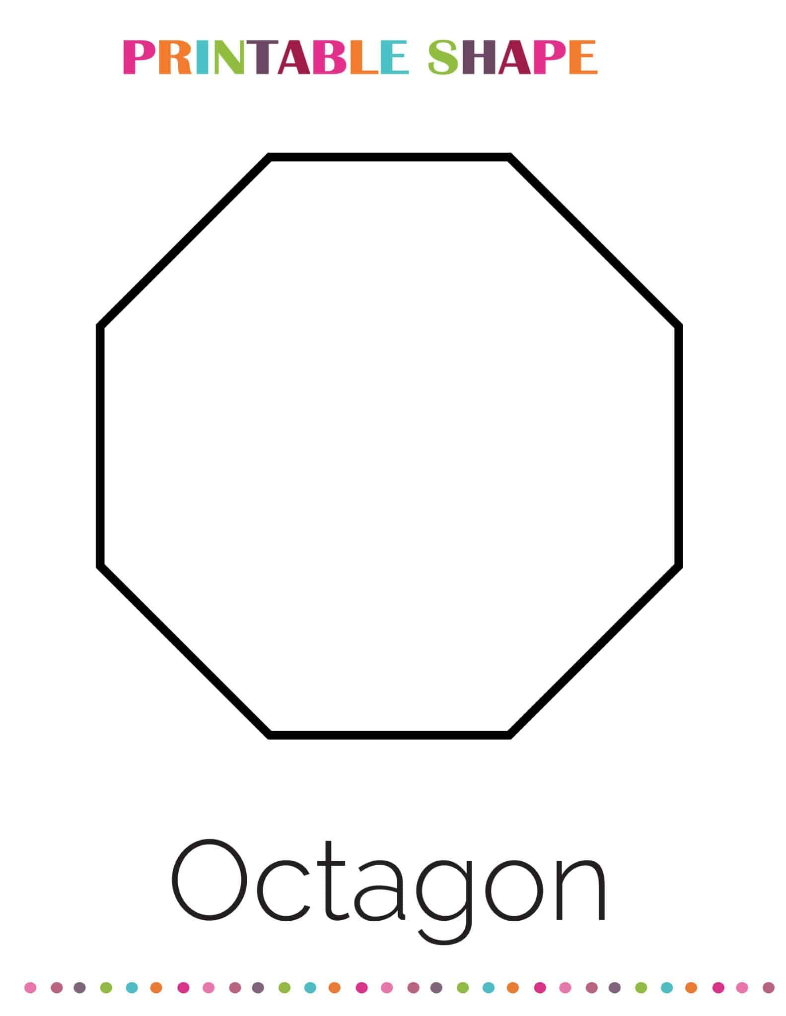 Free Printable Octagon Shape for Free Printable Octagon Shape