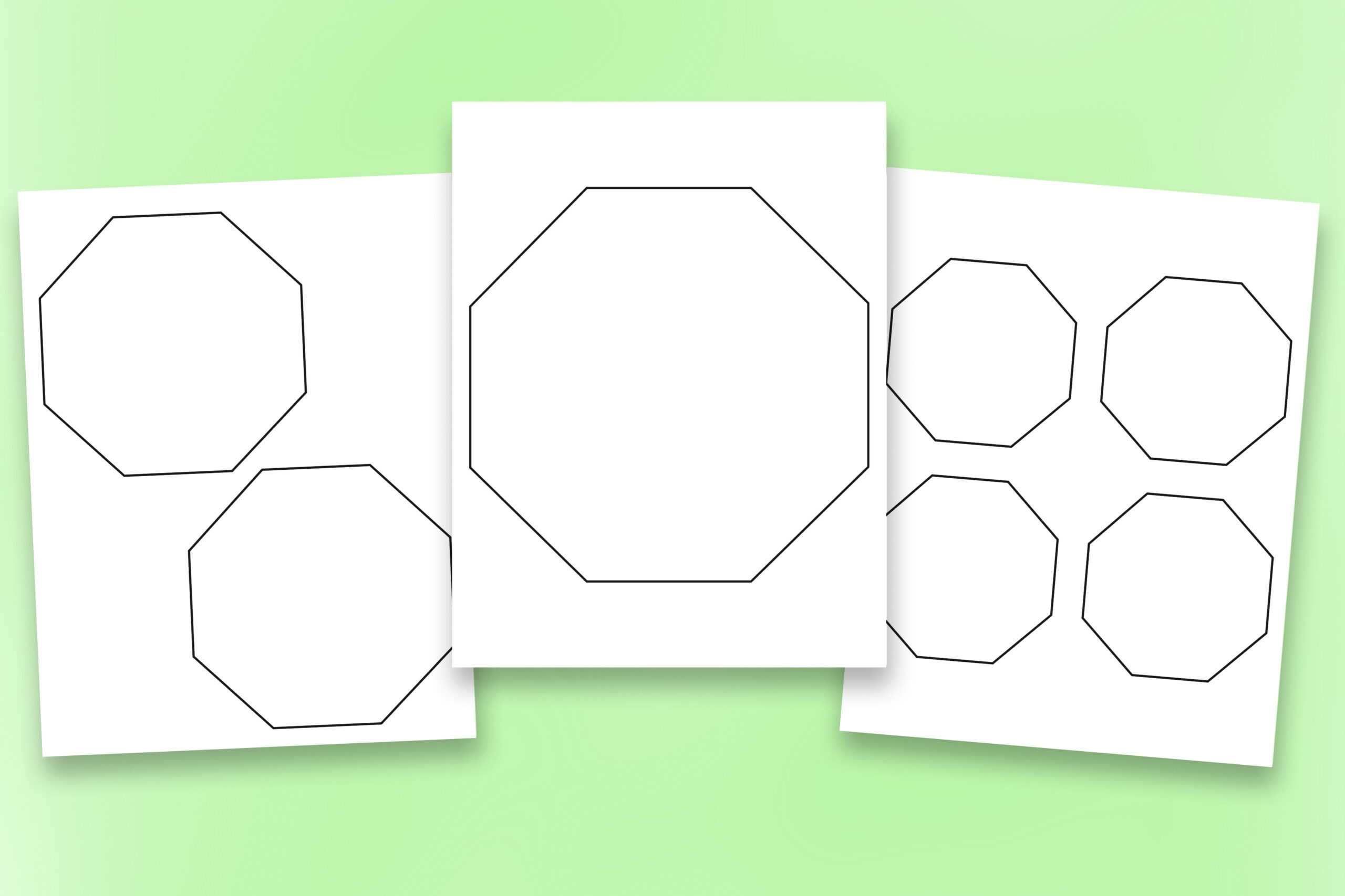Free Printable Octagon Templates for Free Printable Octagon Shape