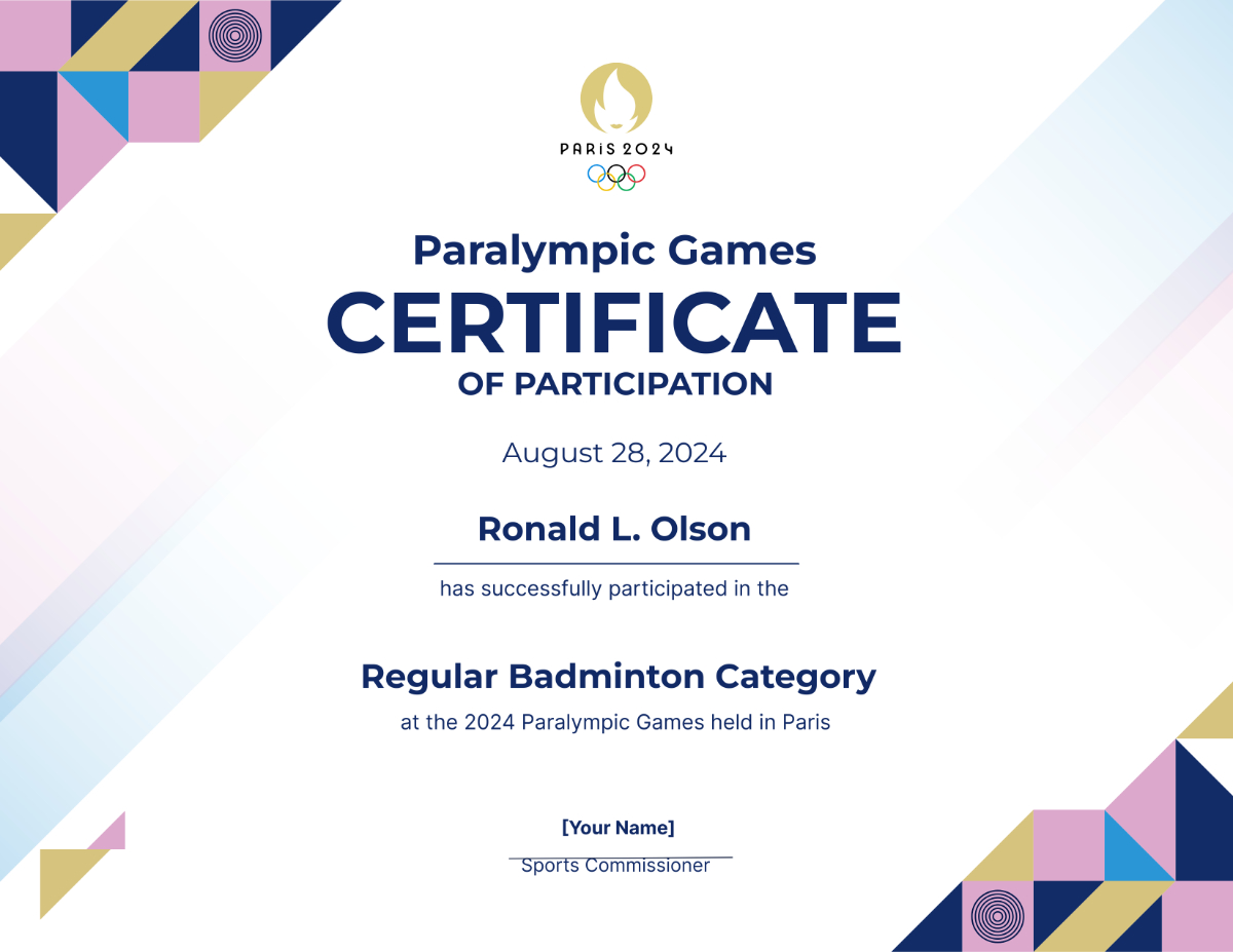 Free Printable Olympics Certificate To Customize Online with Free Printable Olympic Certificates