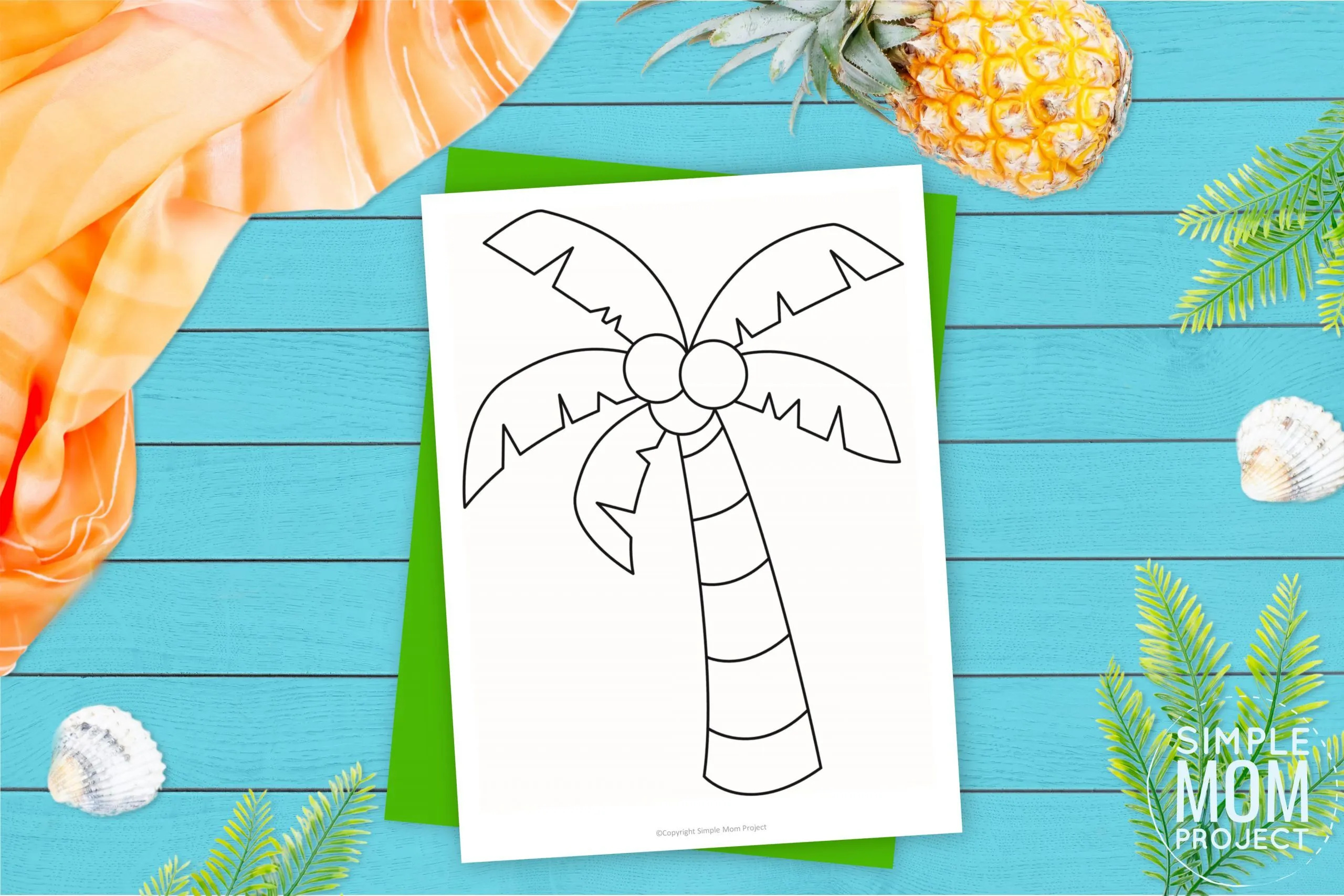 Free Printable Palm Tree Template – Simple Mom Project within Free Printable Palm Tree Stencils
