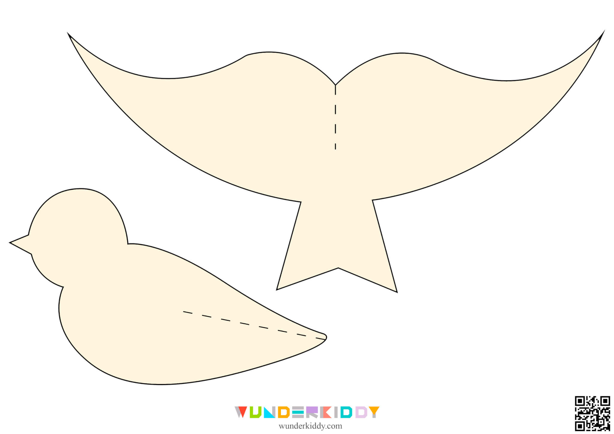 Free Printable Paper Craft Birds Template Diy For Kids pertaining to Free Printable 3D Bird Template