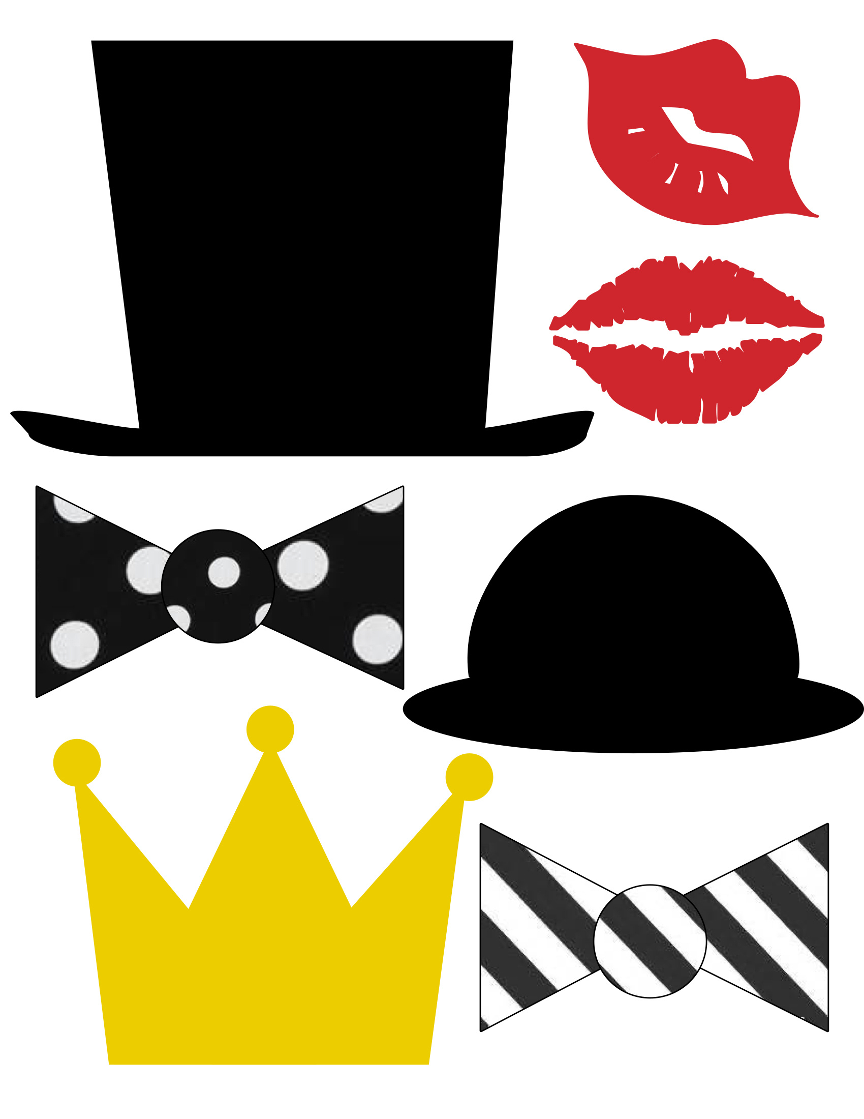Free Printable Photo Booth Props - Paper Trail Design with regard to Free Photo Booth Props Printable