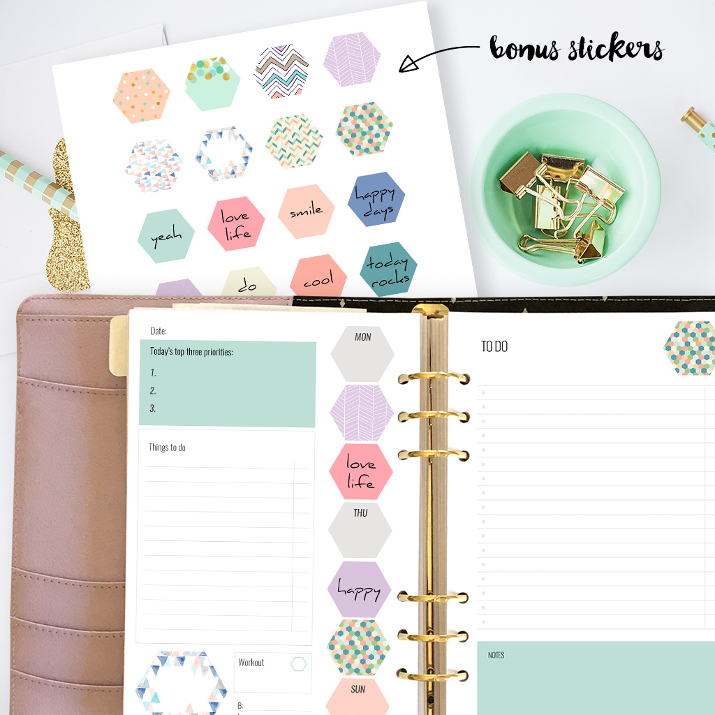 Free Printable Planner Inserts For Large Planners Plus Bonus for Free A5 Printables