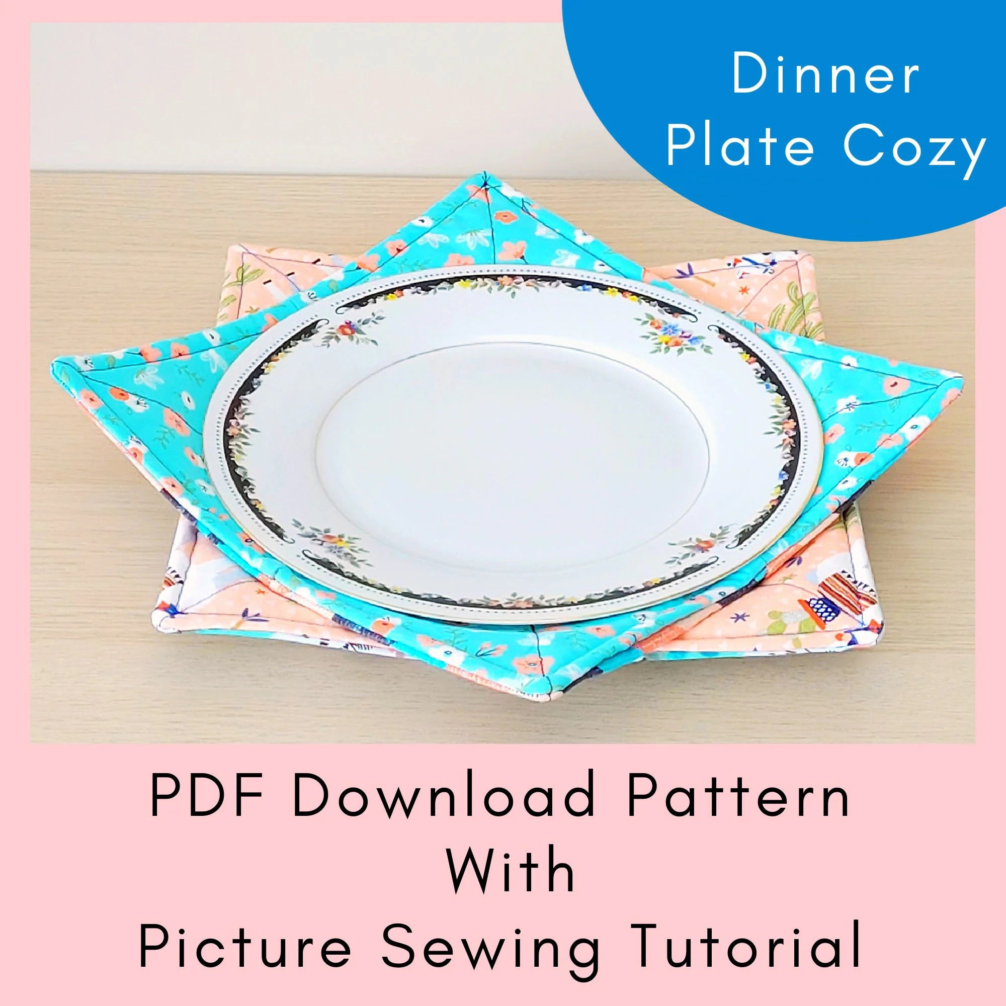 Free Printable Plate Cozy Pattern - Sewing Pattern Library with Free Printable Plate Cozy Pattern