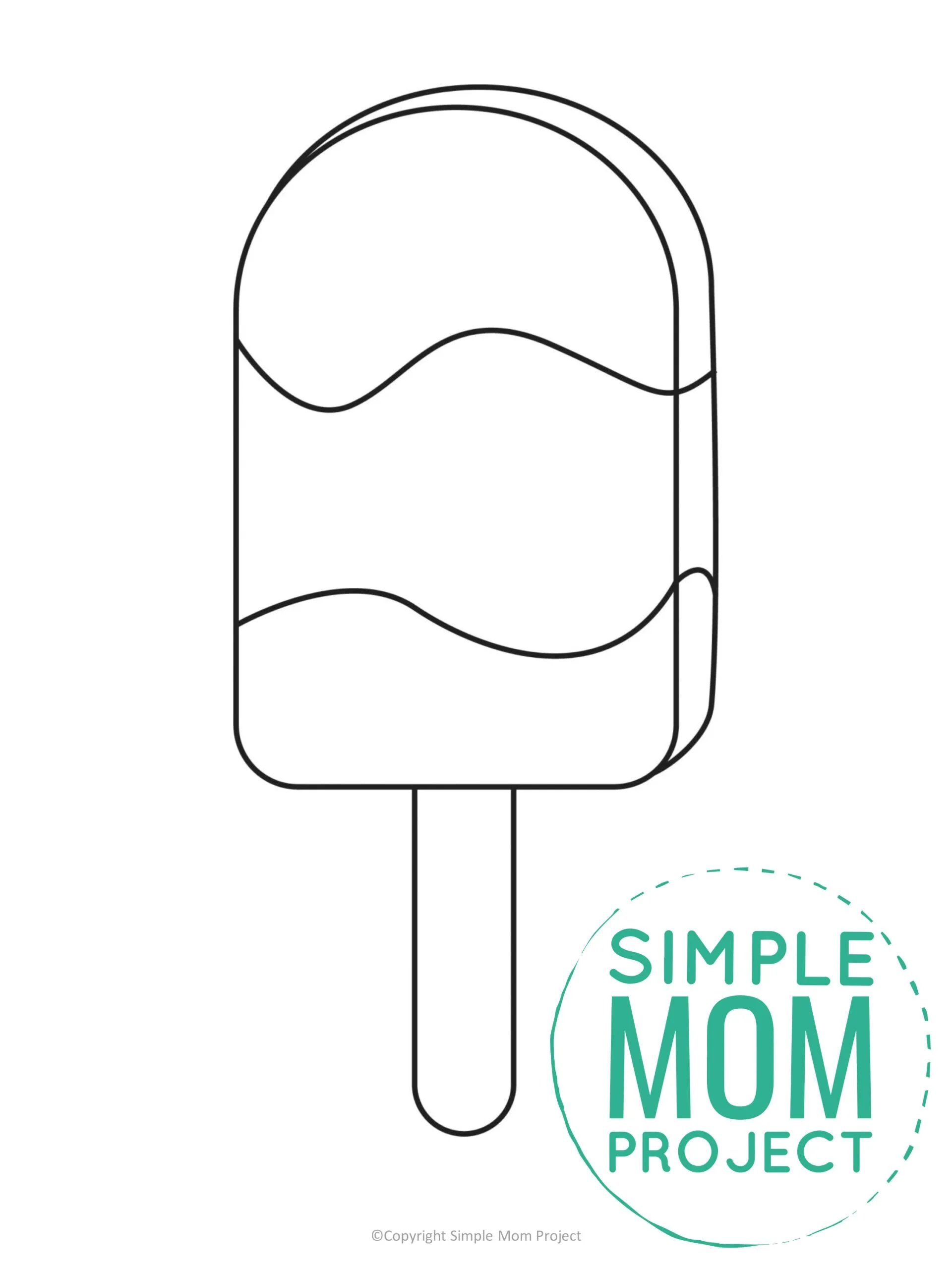 Free Printable Popsicle Template – Simple Mom Project regarding Free Popsicle Printables