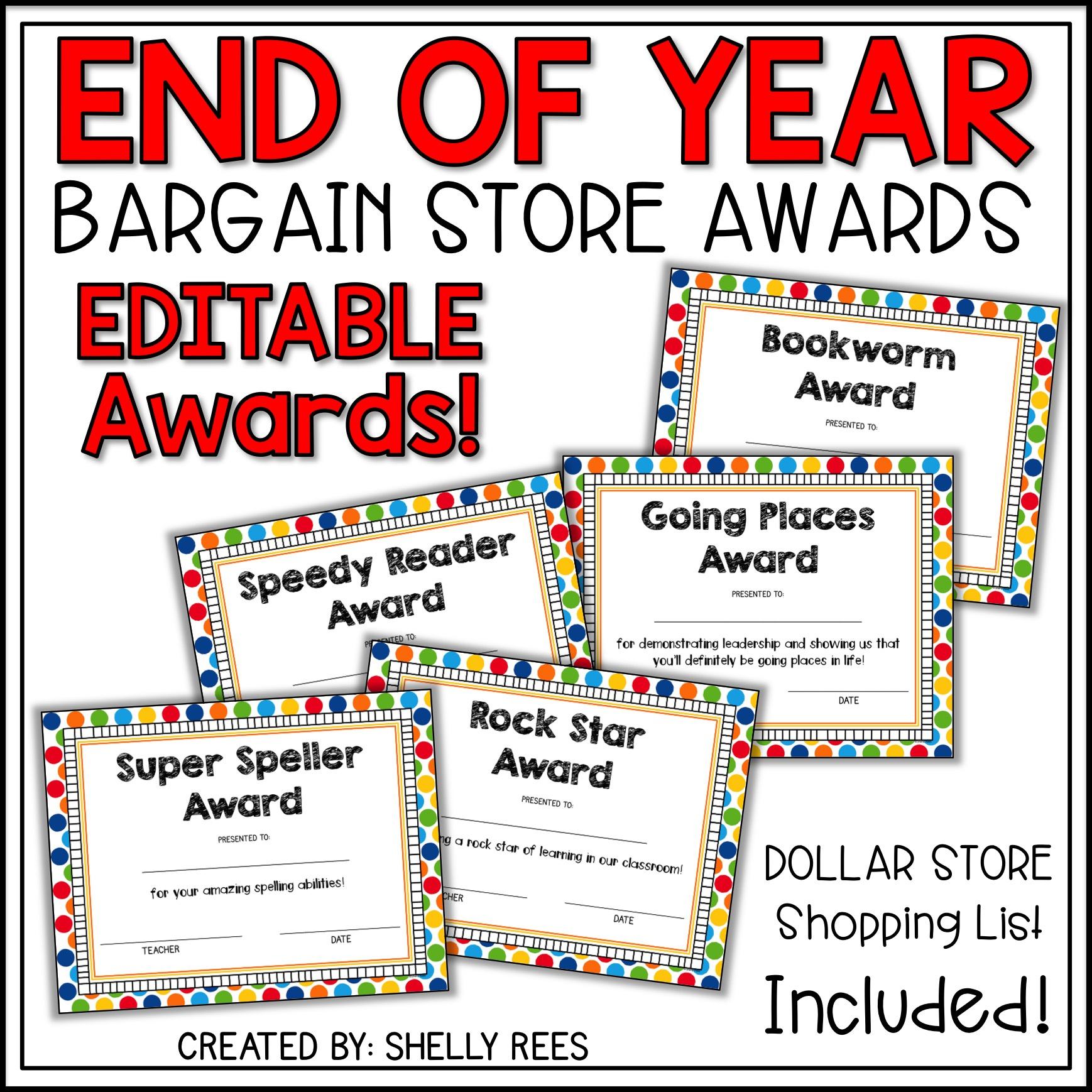 Free Printable Printable End Of The Year Awards For Students regarding Free End Of Year Award Templates