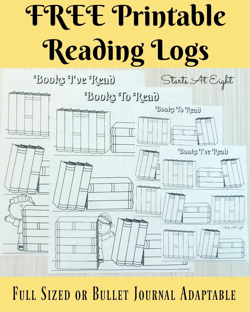Free Printable Reading Logs ~ Full Sized Or Adjustable For Your with regard to Free Printable Books For Adults