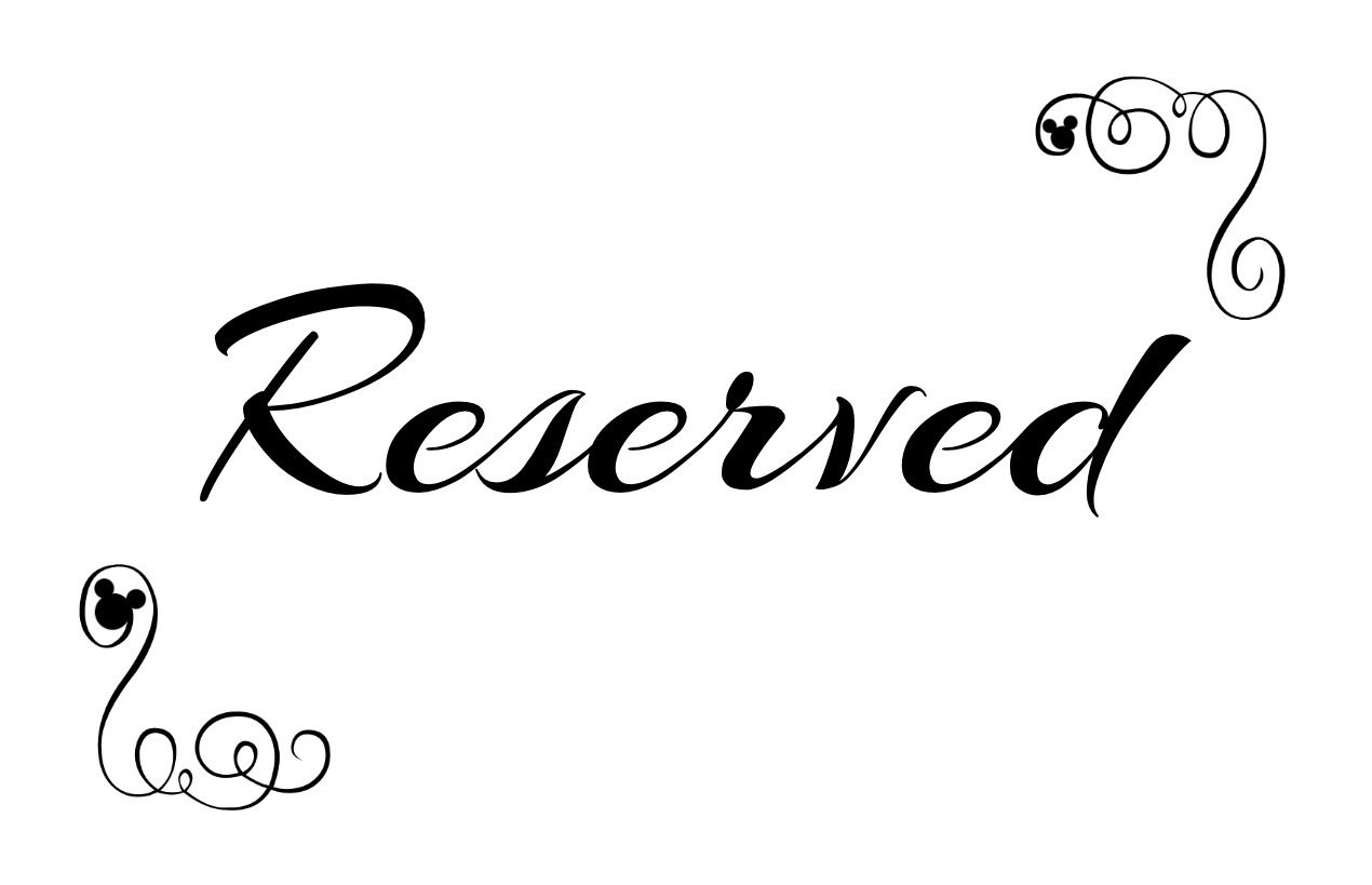 Free Printable Reserved Seating Signs For Your Wedding Ceremony pertaining to Free Printable Reserved Signs