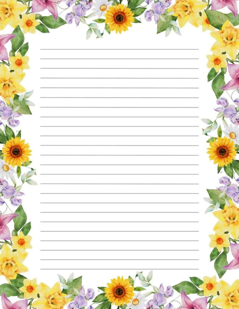 Free Printable Spring Stationery - Healthy And Lovin&amp;#039; It with regard to Free Printable Spring Stationery