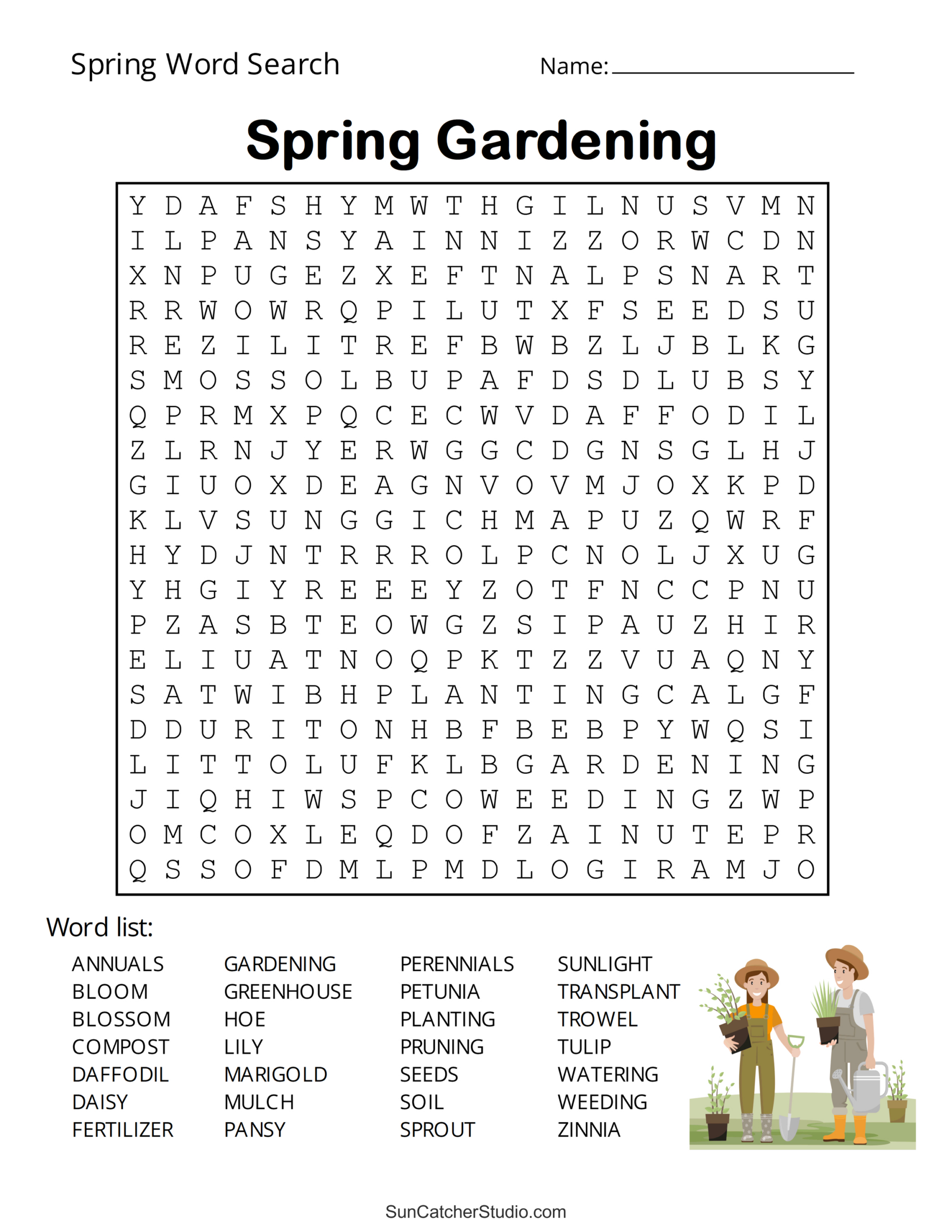 Free Printable Spring Word Search Puzzles – Free Printables throughout Free Printable Word Puzzles For Seniors