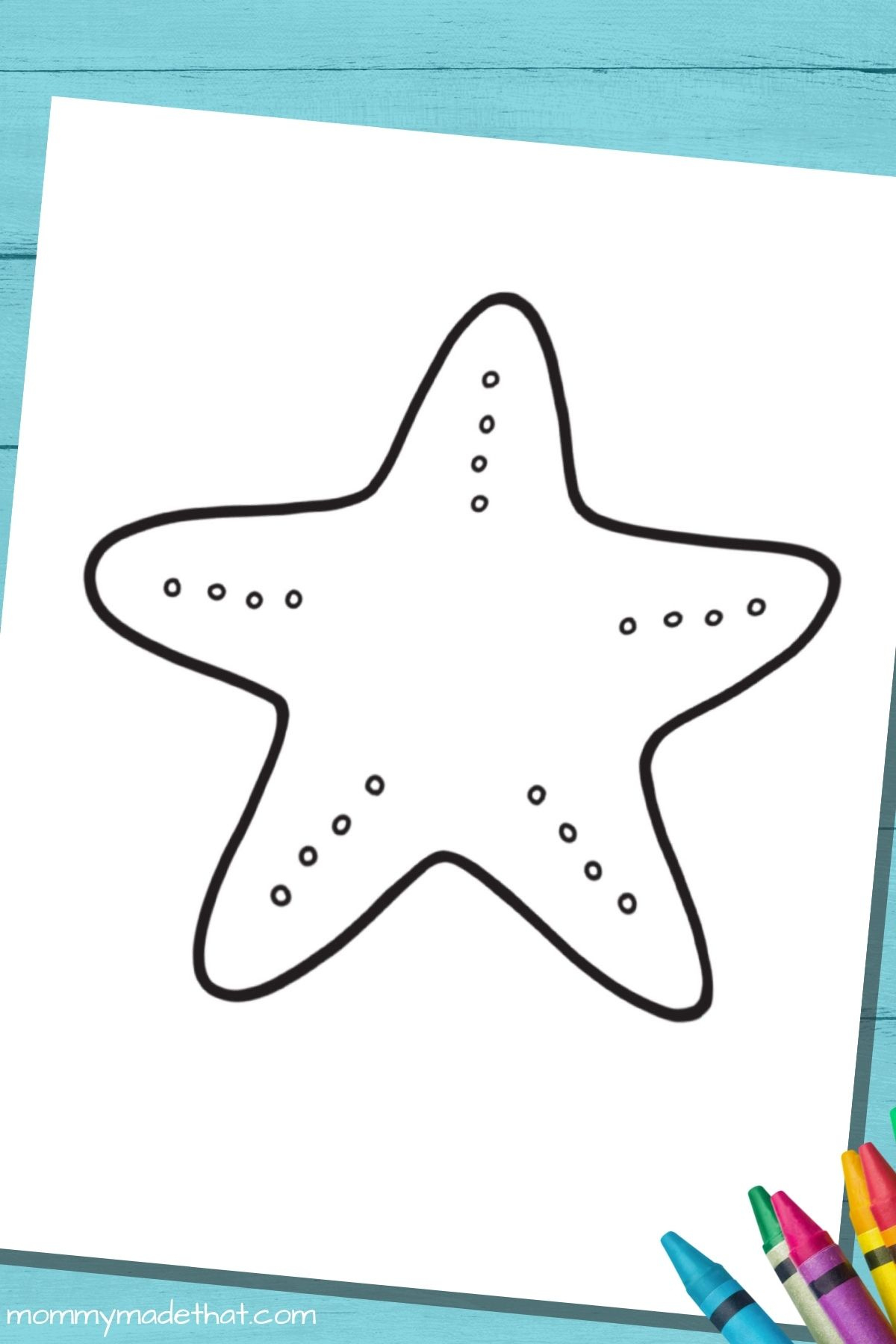Free Printable Starfish Template &amp;amp; Outlines For Best Ocean Crafts in Free Printable Starfish Pattern