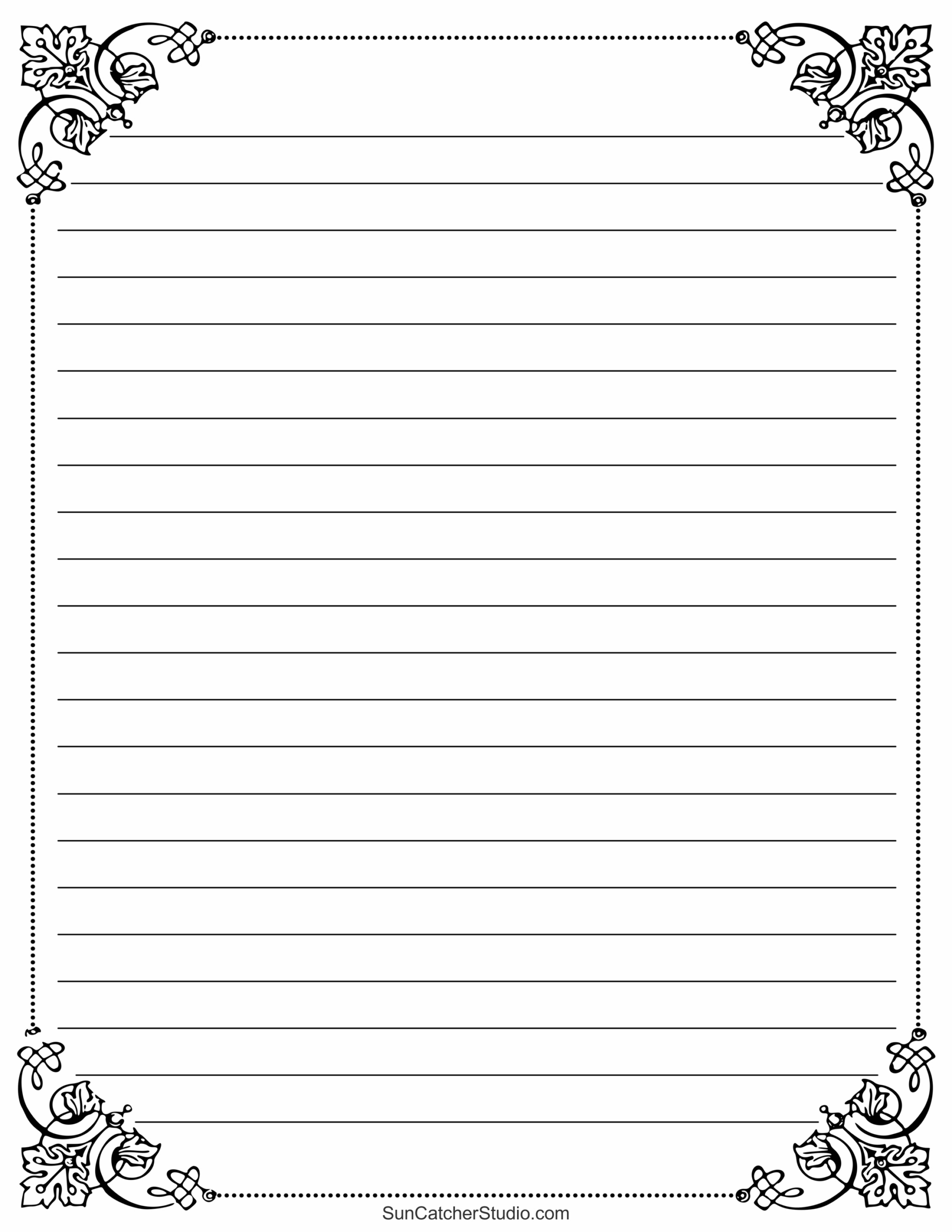 Free Printable Stationery And Lined Letter Writing Paper – Diy regarding Free Letter Writing Paper Printable