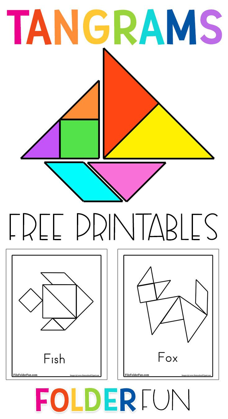 Free Printable Tangrams Puzzles within Free Tangram Printables