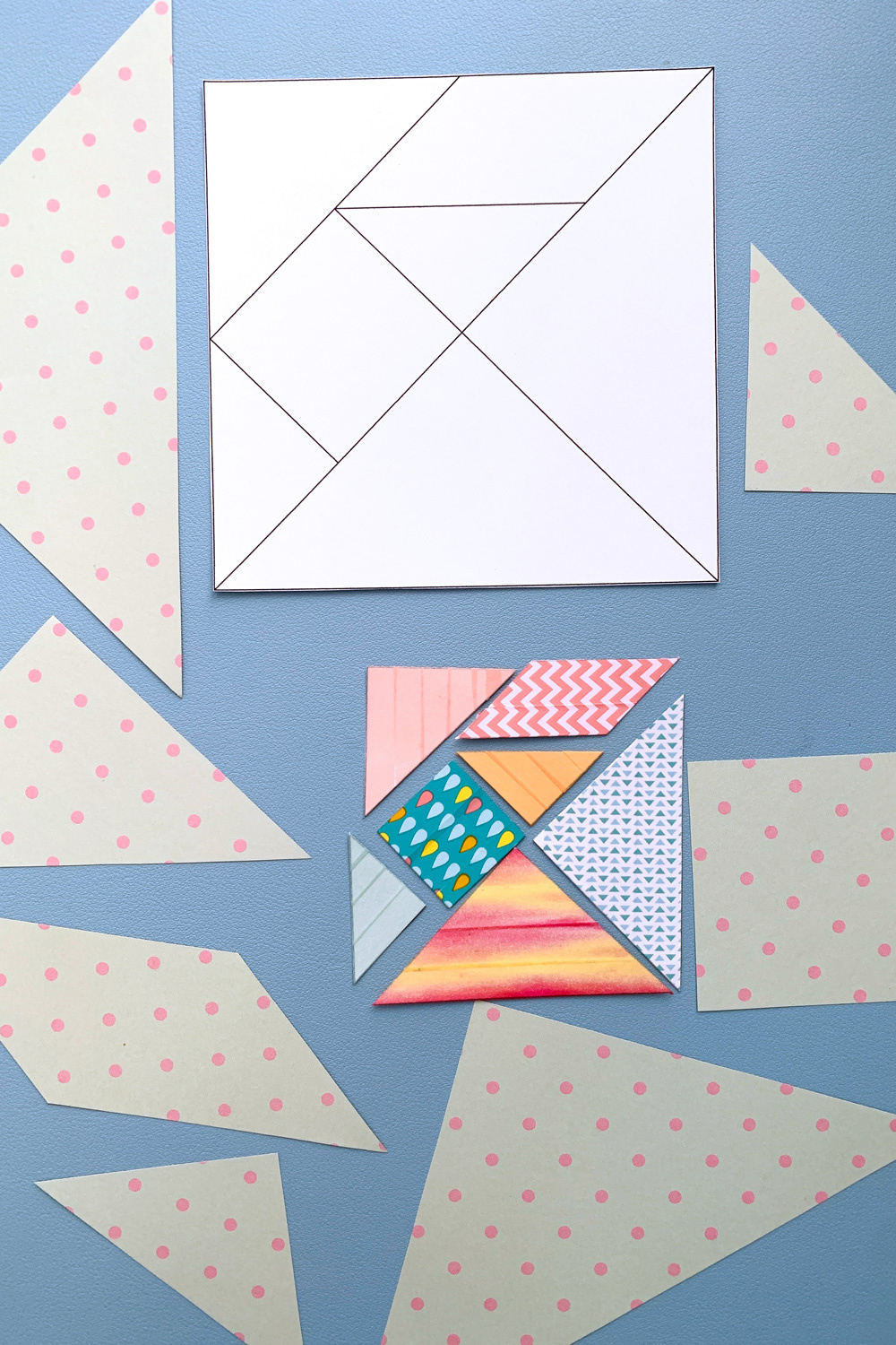 Free Printable Tangrams Template To Make Your Own Pieces intended for Free Printable Patterns For Cardstock