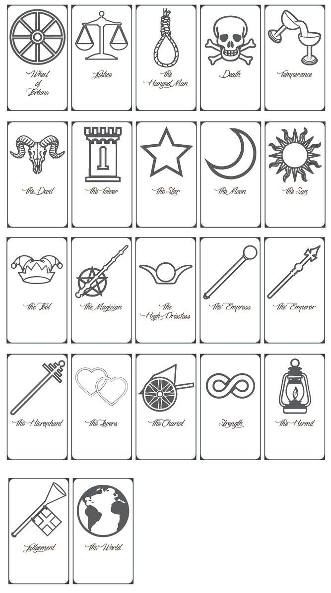 Free Printable Tarot Cards!Keniakittykat On Deviantart in Free Printable Oracle Deck
