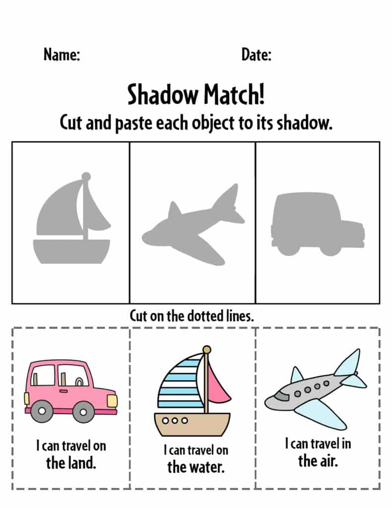 Free Printable Transportation Worksheets For Kids! ⋆ The Hollydog throughout Free Transportation Printables